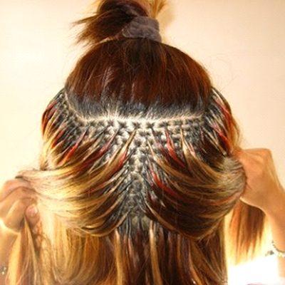 Hand tied weft hair extensions sewn onto a micro bead track